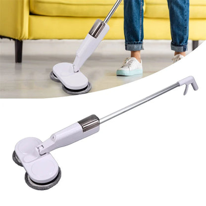 Wireless Electric Spin Mop Cleaner - 2-in-1 Wet & Dry Scrubbing Machine for Home and Car Cleaning